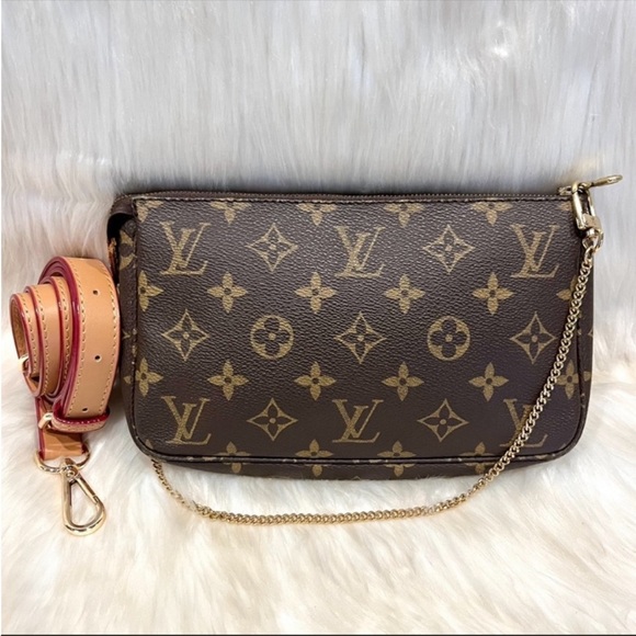 Louis Vuitton Handbags - Authentic Louis Vuitton Pochette Accessories Wristlet Shoulder Bag Crossbody